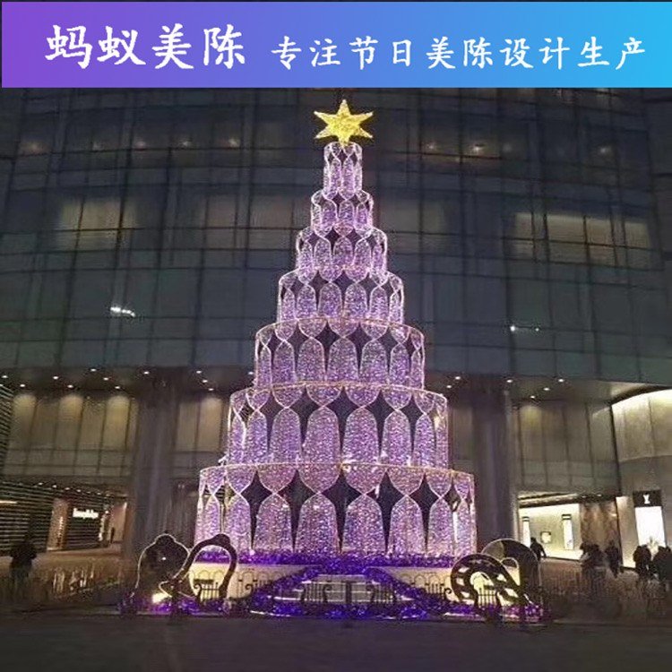 圣诞美陈装饰 圣诞节售楼部商场dp点设计定制 蚂蚁道具 来图