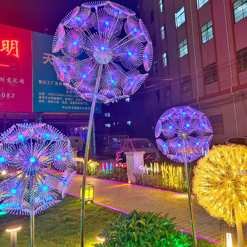 led亚克力蒲公英灯商场售楼部文旅景观装饰灯