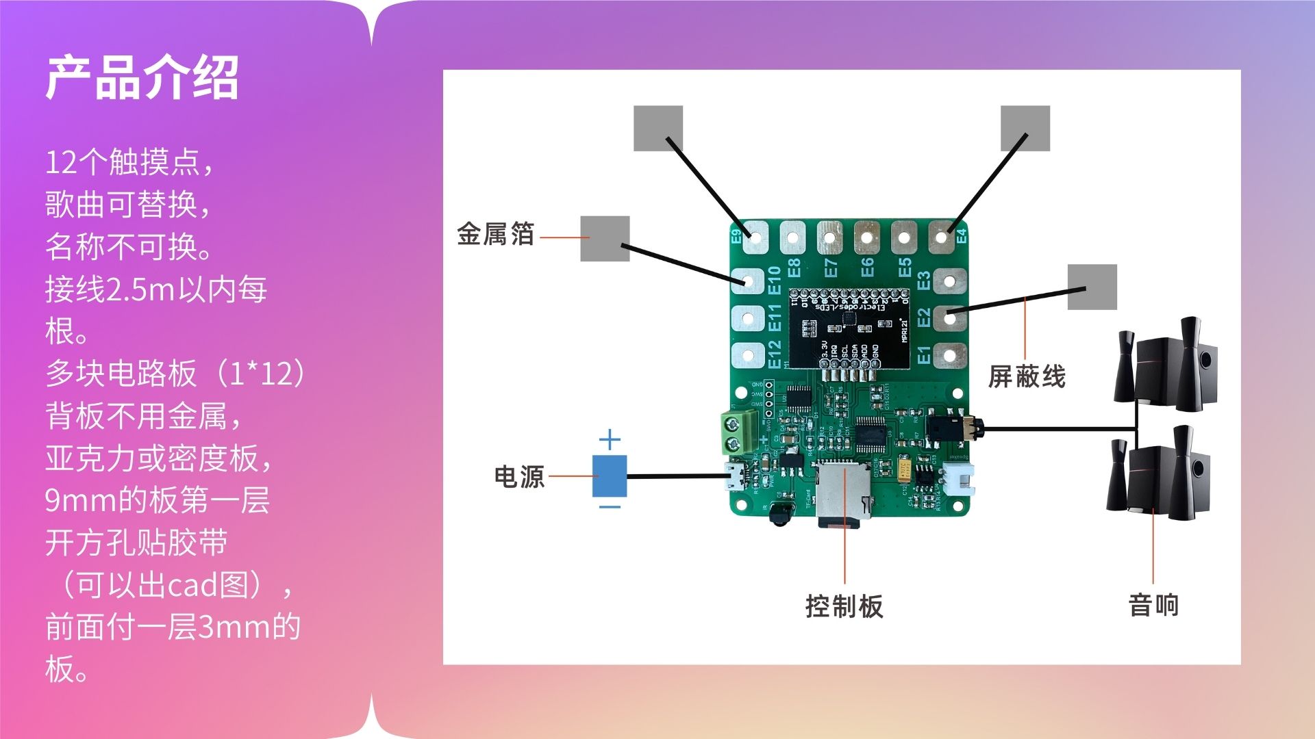 触摸音乐墙 展厅展馆展会活动 暖场引流游戏互动