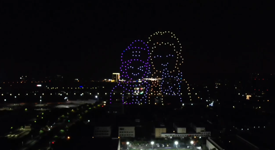 霸总送给女友不一样的生日祝福无人机表演