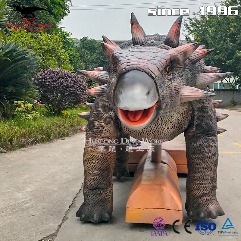 大型软体硅胶仿真行走恐龙打卡拍照网红热销产品声光电结合骑乘龙