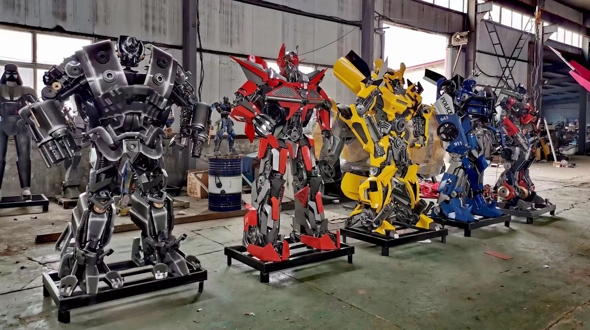 IP展变形金刚展 巡展<font style="color: #FF8F00 !important;">铁艺</font>变形金刚模型 1—10米大量现货