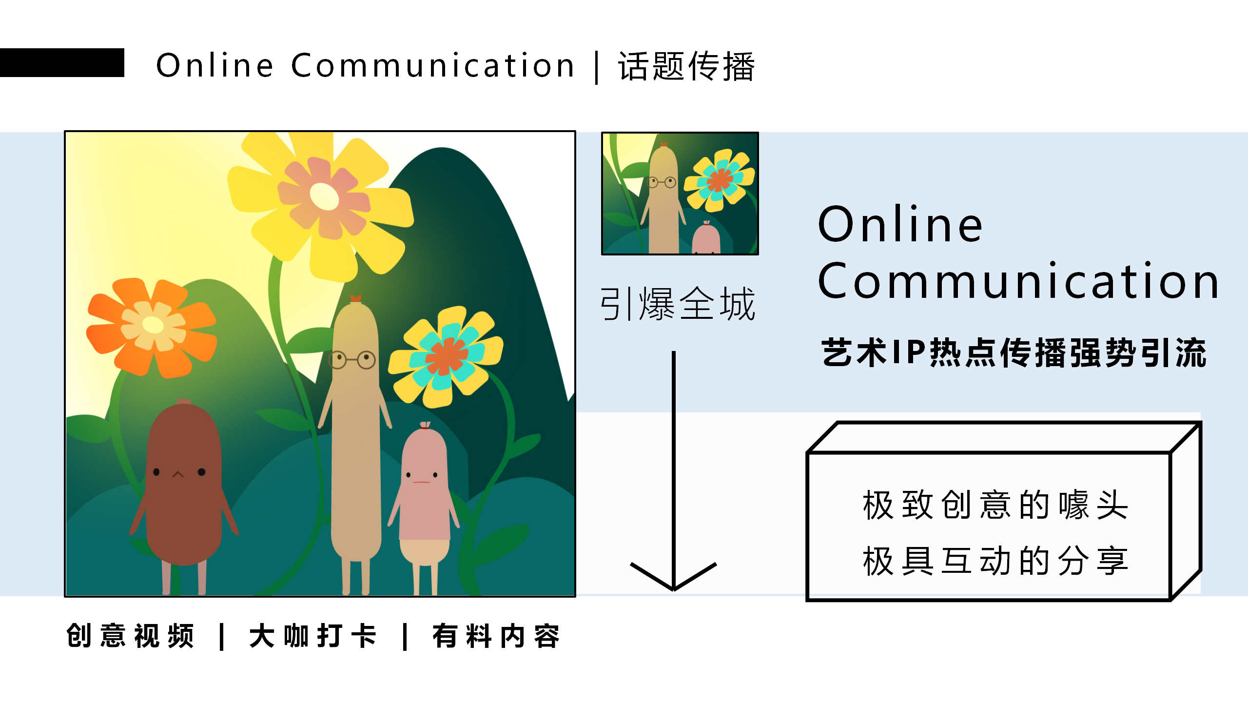 香肠家族也疯狂！-韩国美食派对主题IP美陈装置展