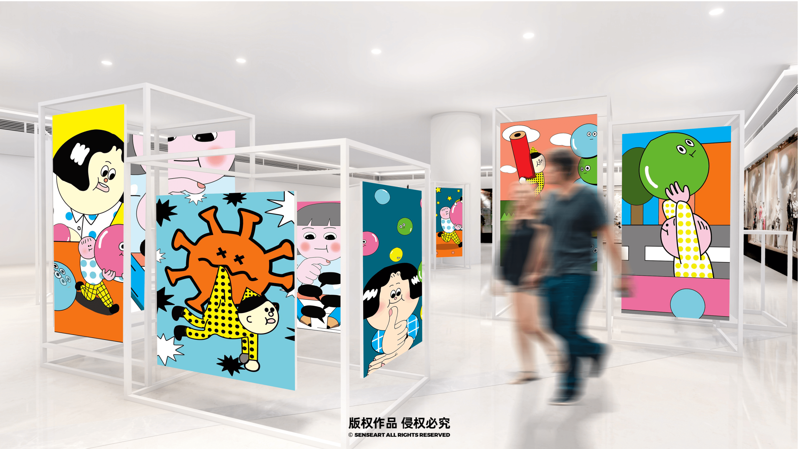 阿K的时光商店-韩国萌趣潮玩IP美陈装置展