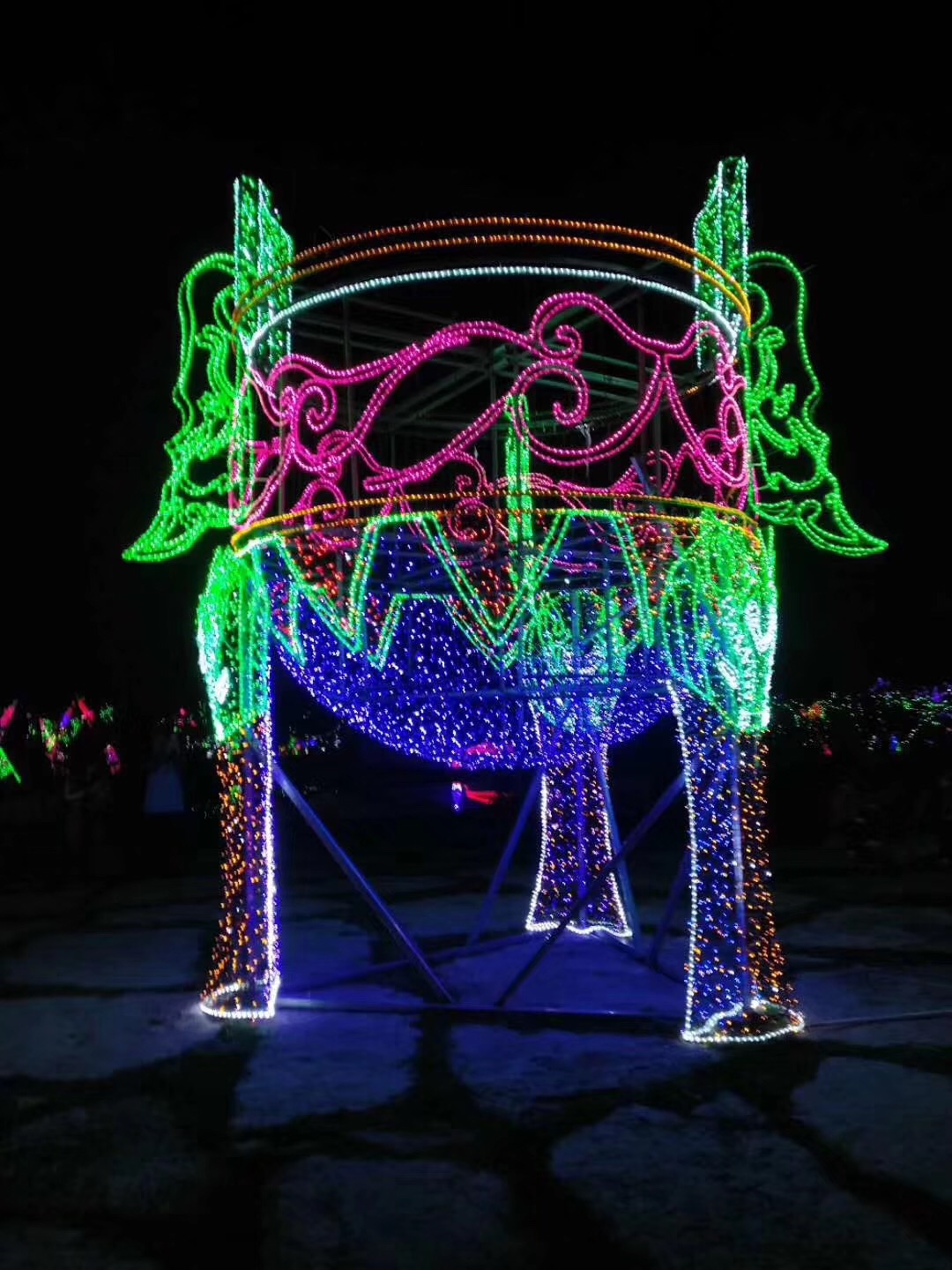 大型灯光节工程 灯光展造型租赁出售 花灯制作 工程亮化