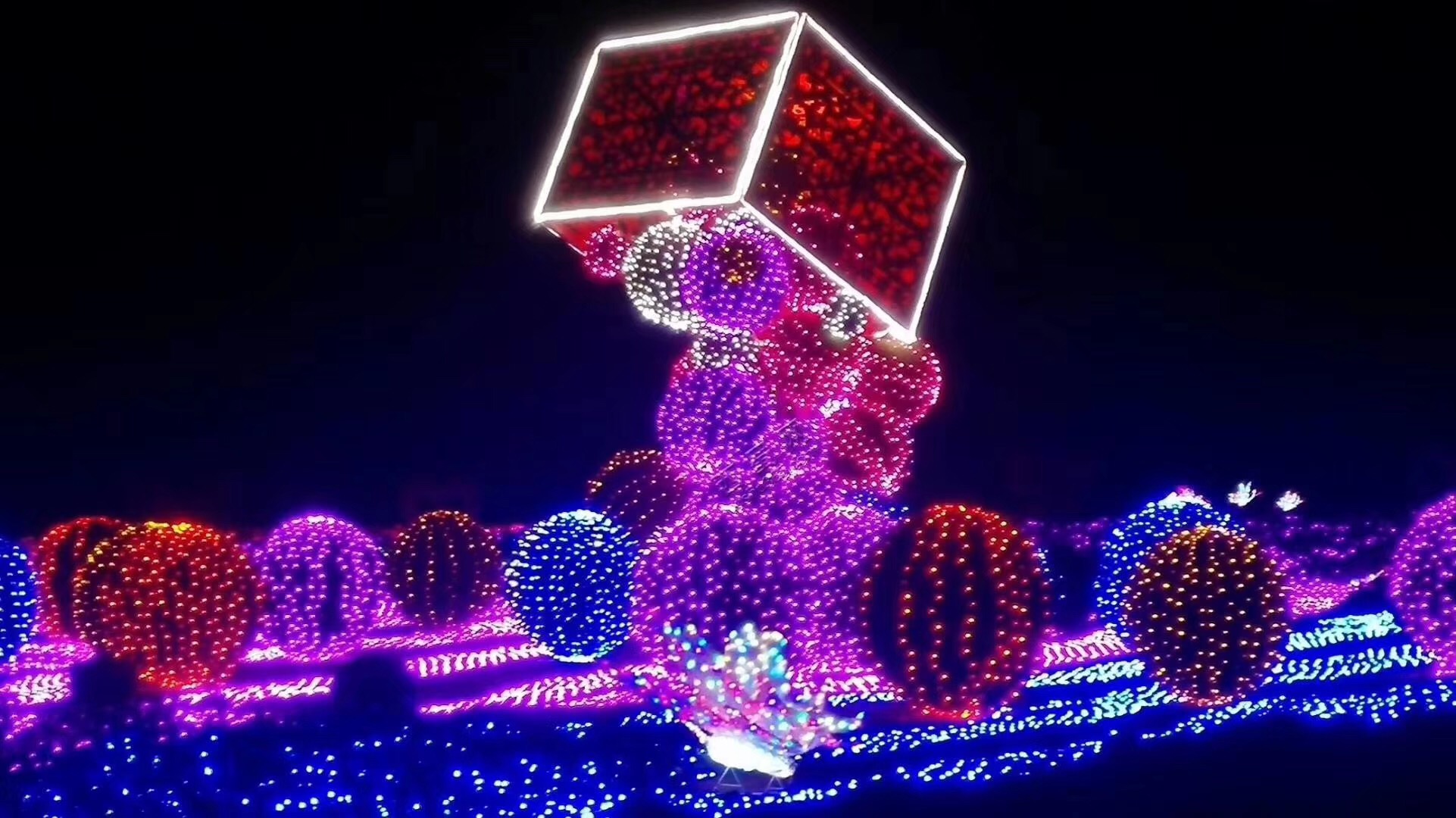 大型灯光节工程 灯光展造型租赁出售 花灯制作 工程亮化