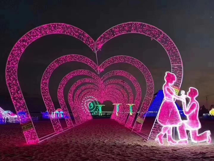 大型灯光节工程 灯光展造型租赁出售 花灯制作 工程亮化