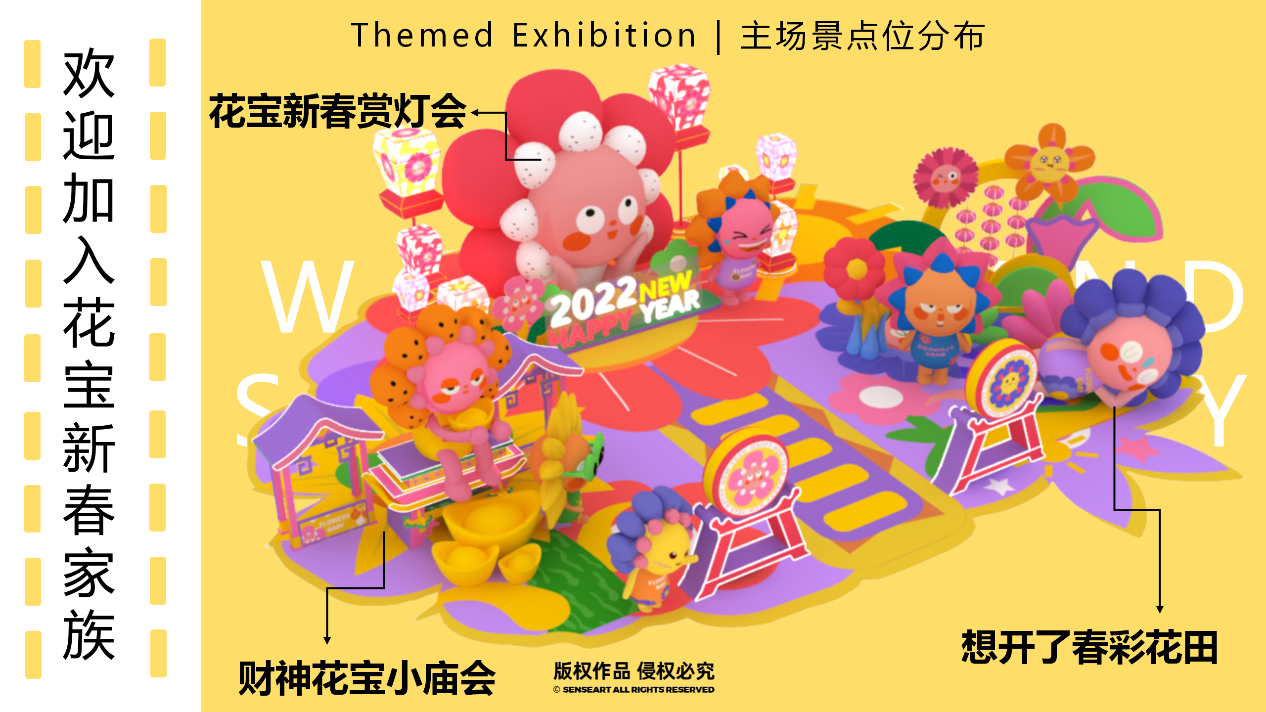 花宝奇境新春派对-2023新春IP美陈装置展