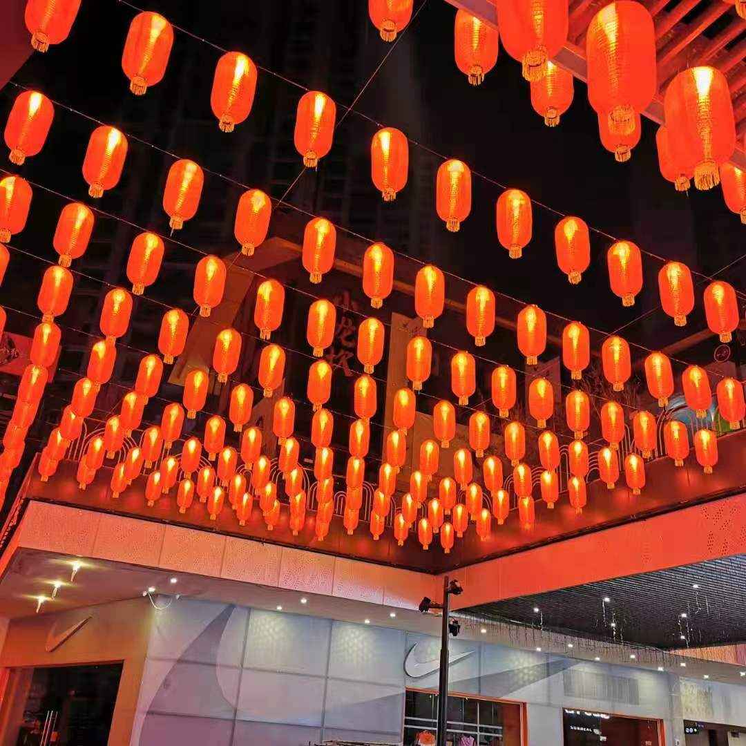商业街区地产活动中心氛围灯饰亮化美陈制作