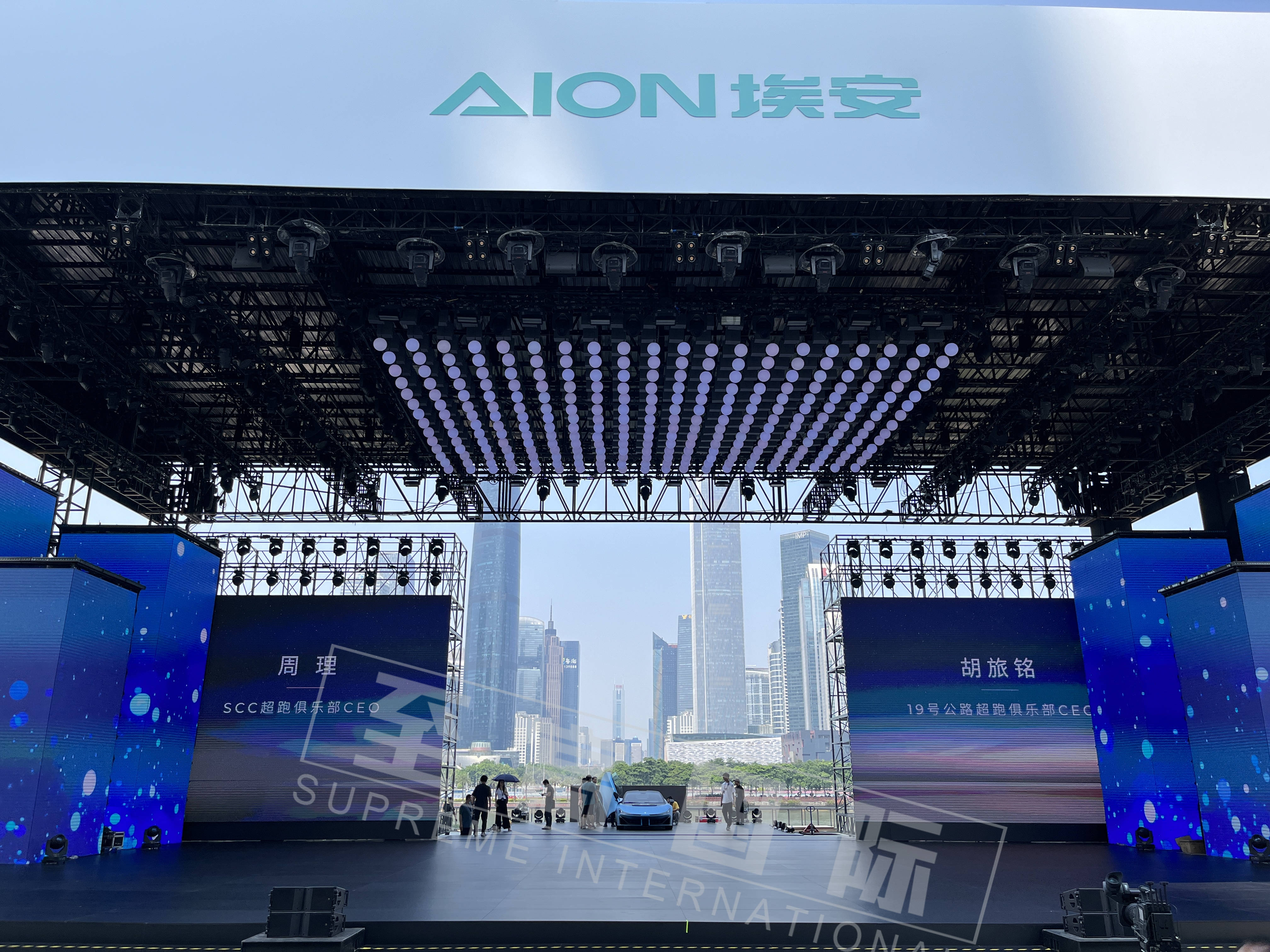 埃安新品发布悬浮矩阵球