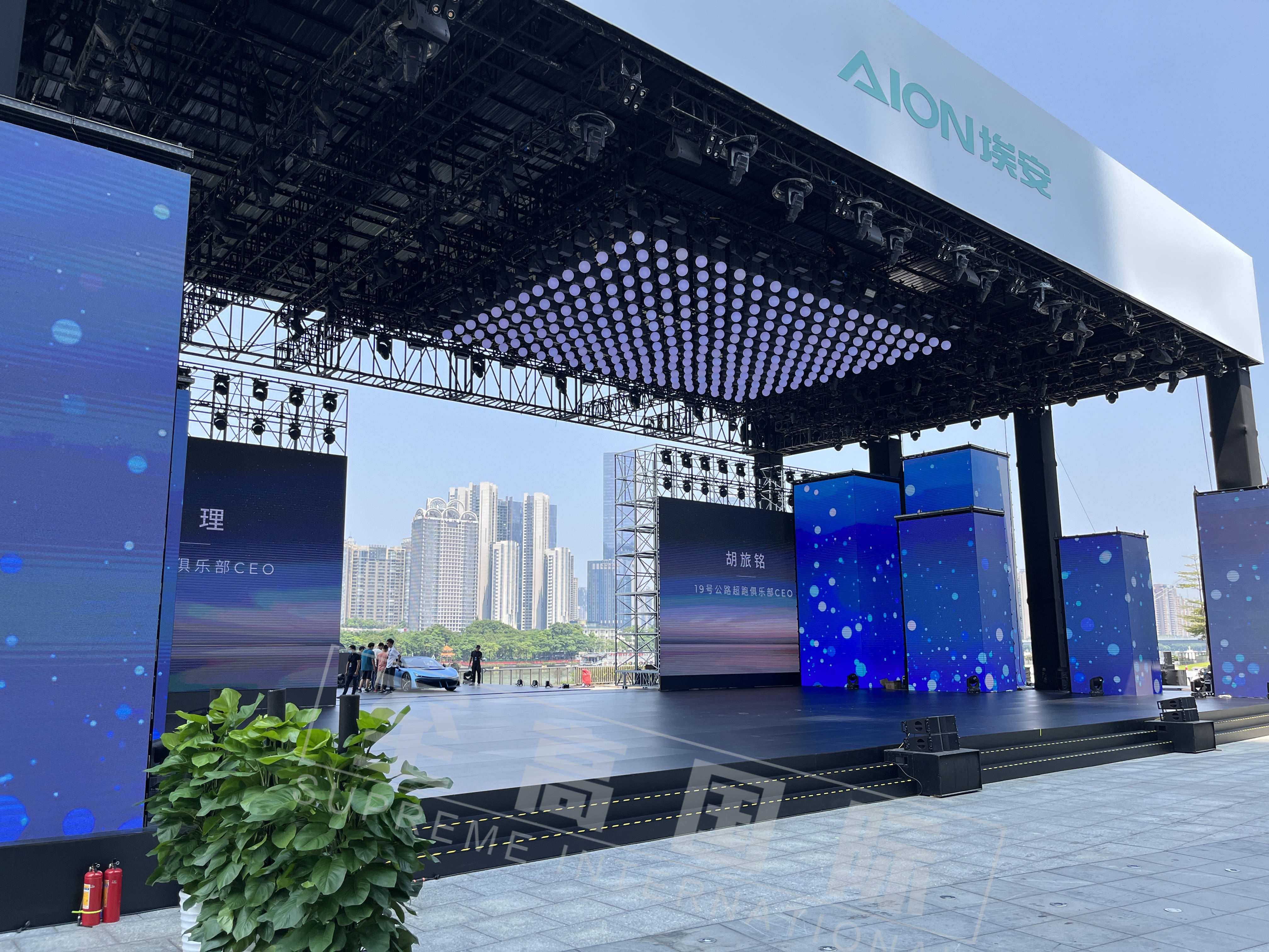 埃安新品发布悬浮矩阵球