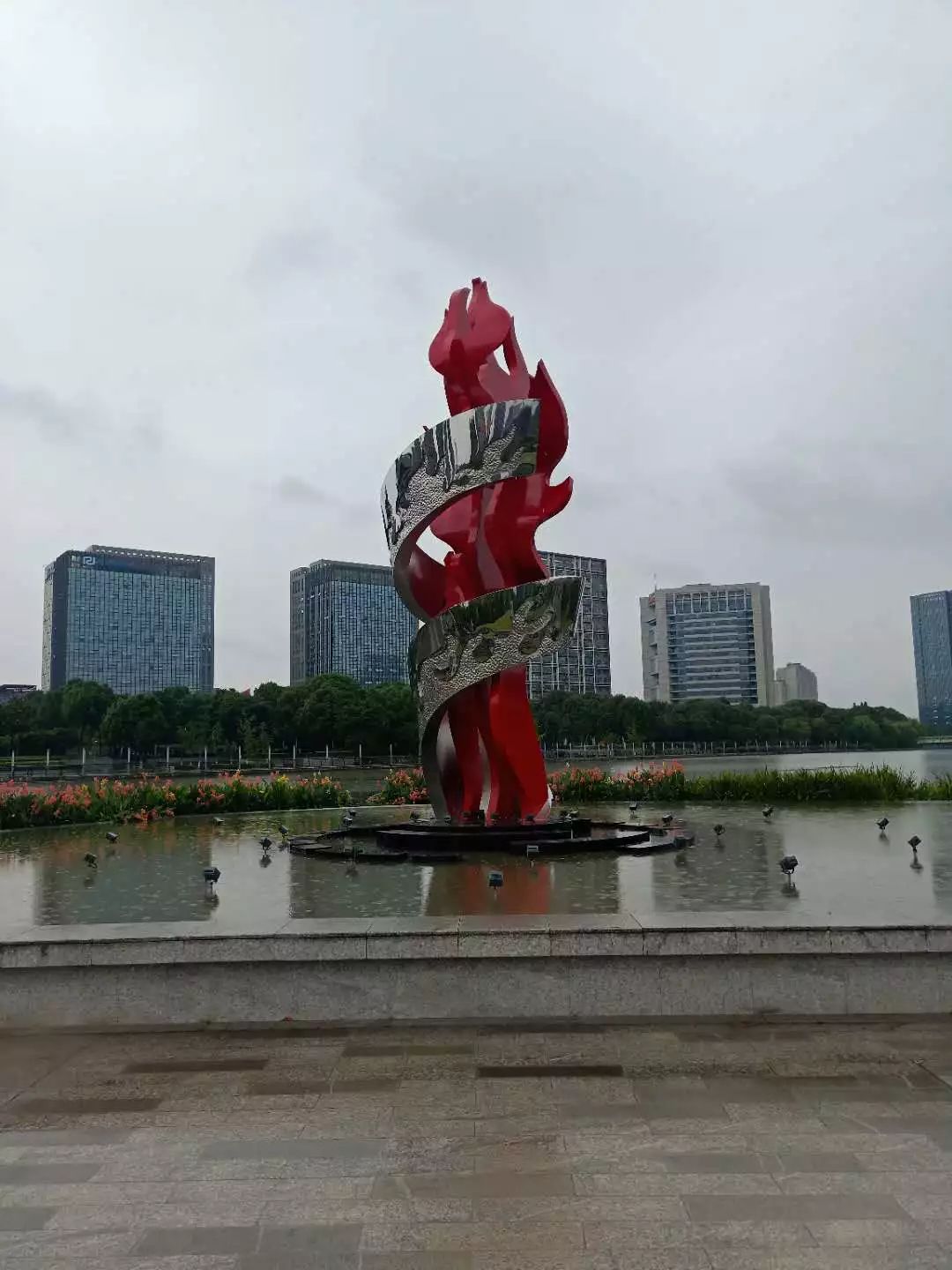 上海塑景雕塑 火炬雕塑 不锈钢雕塑定制