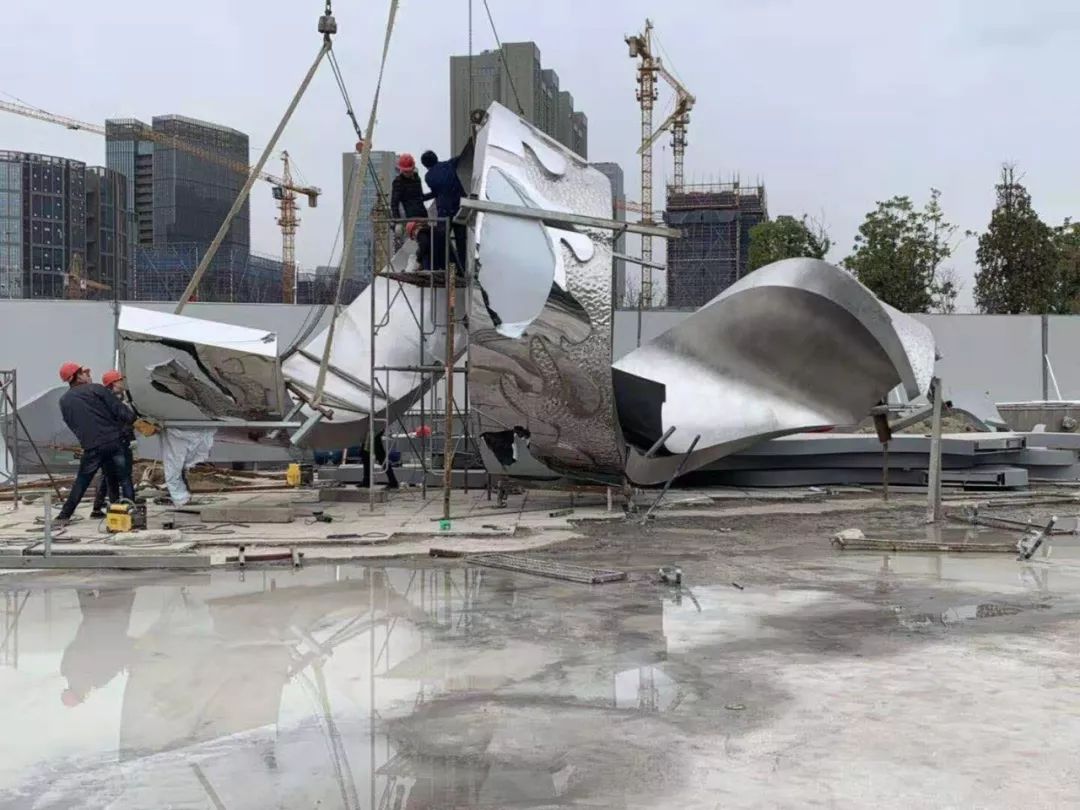 上海塑景雕塑 火炬雕塑 不锈钢雕塑定制