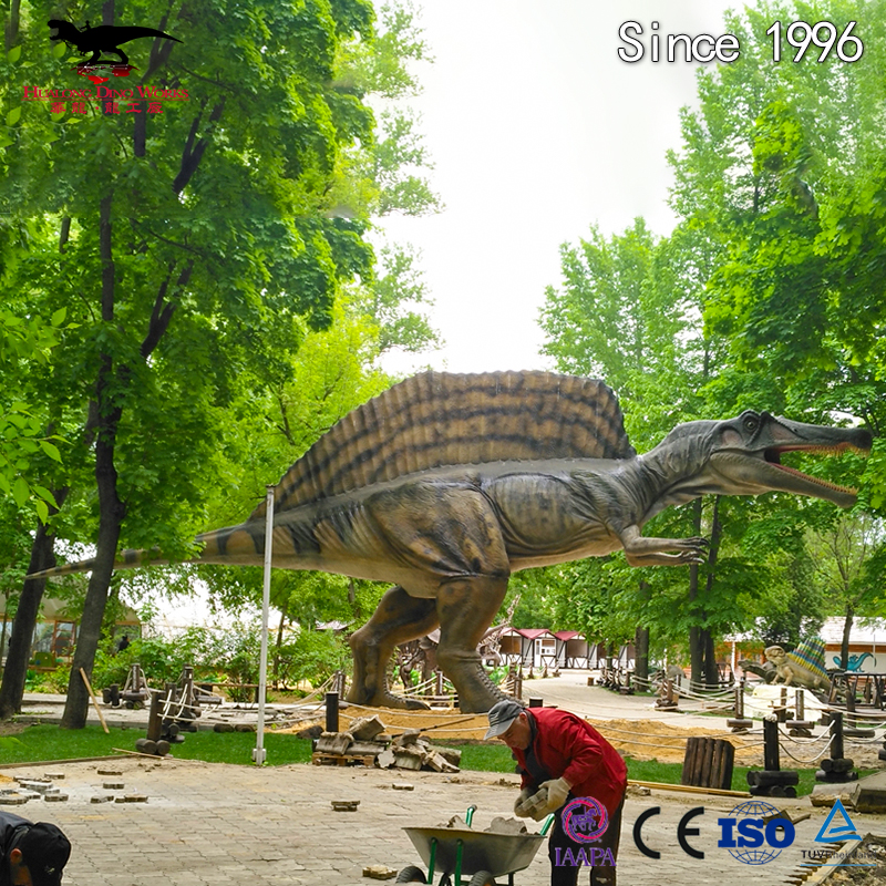 大型景区户外仿真恐龙模型制作厂家腕龙霸王龙家族
