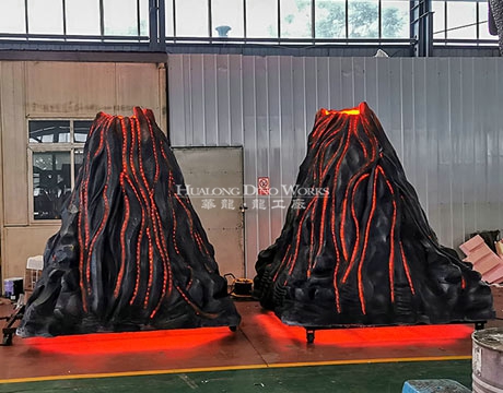 仿真火山岩浆爆发LED跑马灯带流动效果