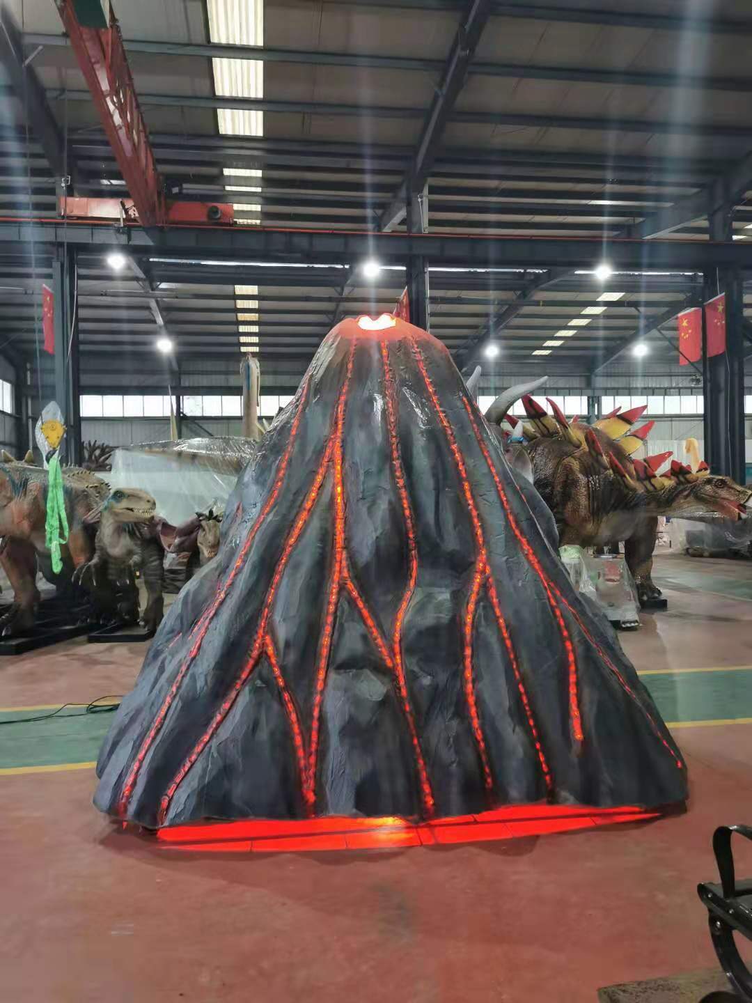 仿真火山岩浆爆发LED跑马灯带流动效果