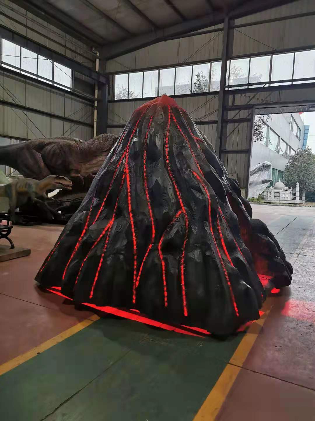 仿真火山岩浆爆发LED跑马灯带流动效果