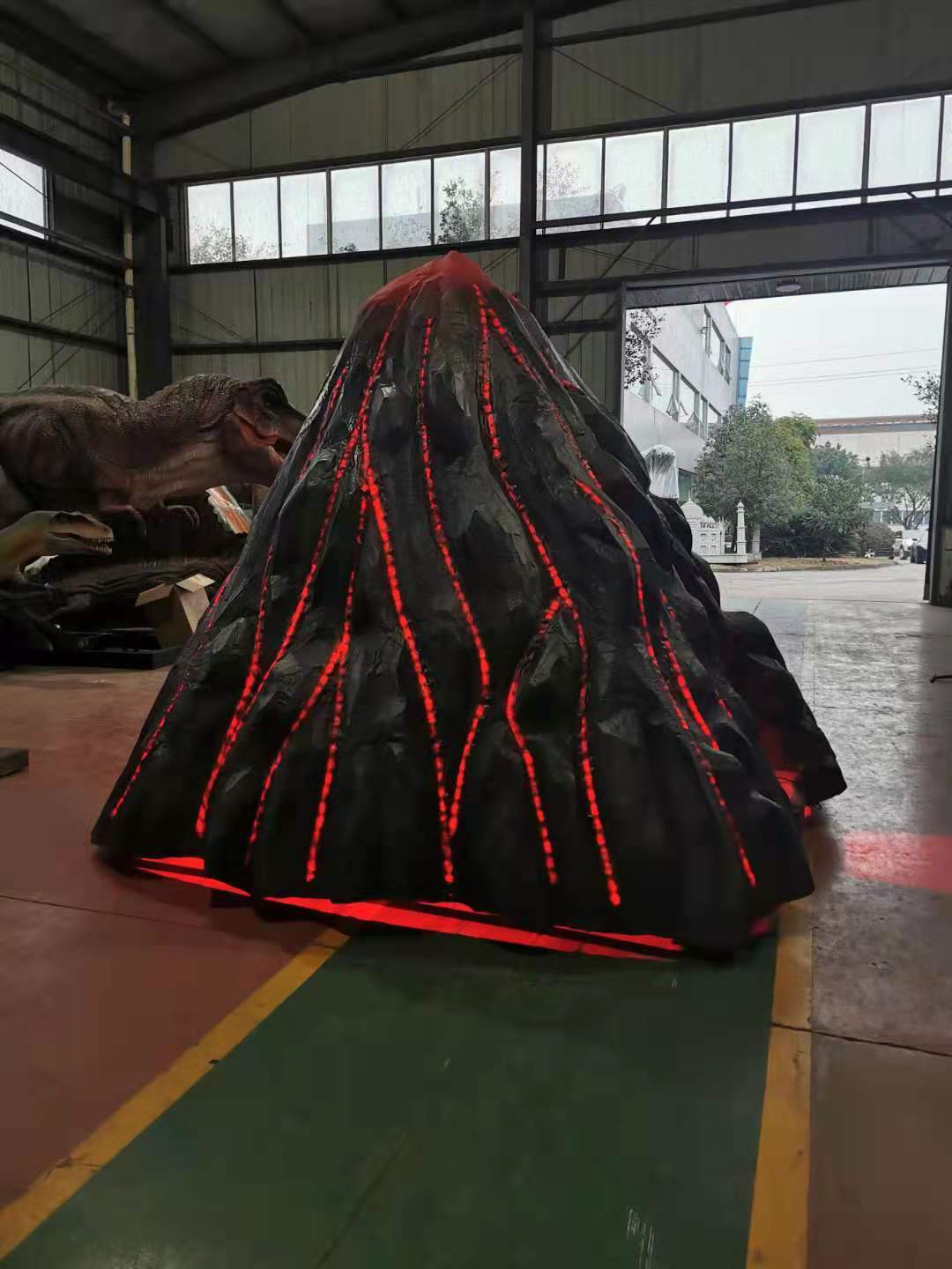 仿真火山岩浆爆发LED跑马灯带流动效果