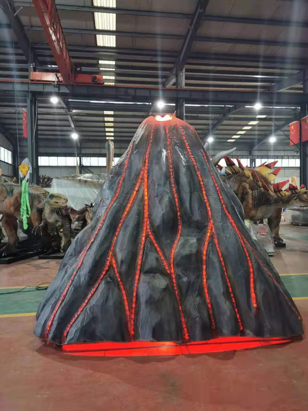 仿真火山岩浆爆发LED跑马灯带流动效果