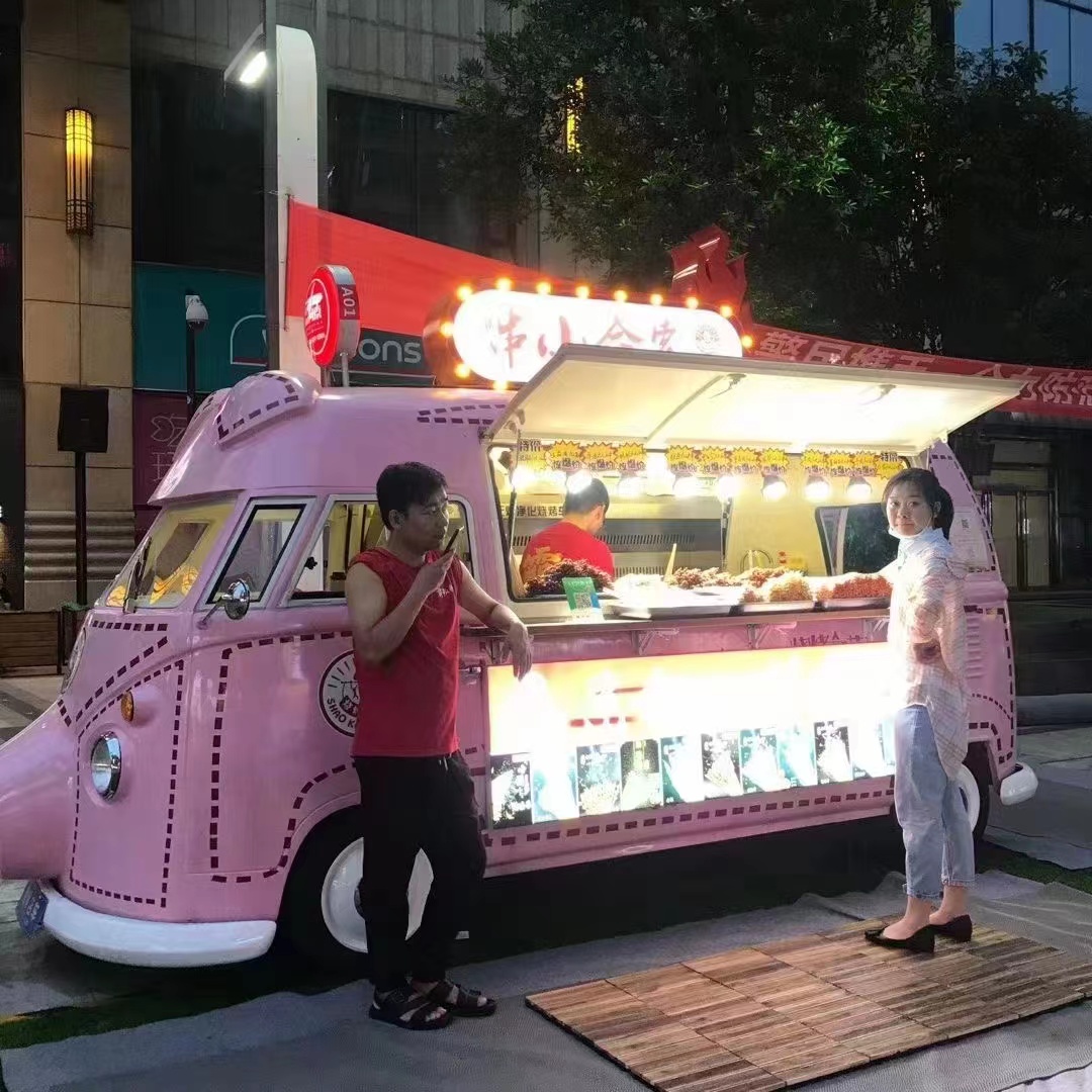 移动餐车街景餐车工厂直销 铁艺造型餐车定制厂家