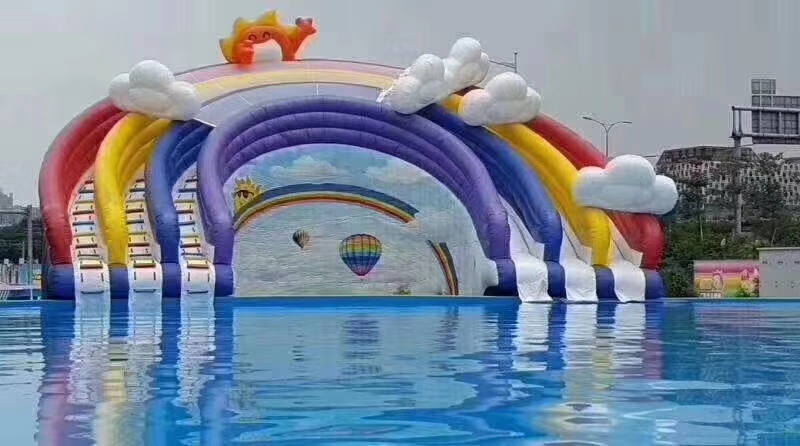 水上乐园 夏天水上项目 水上闯关滑梯  泡沫派对
