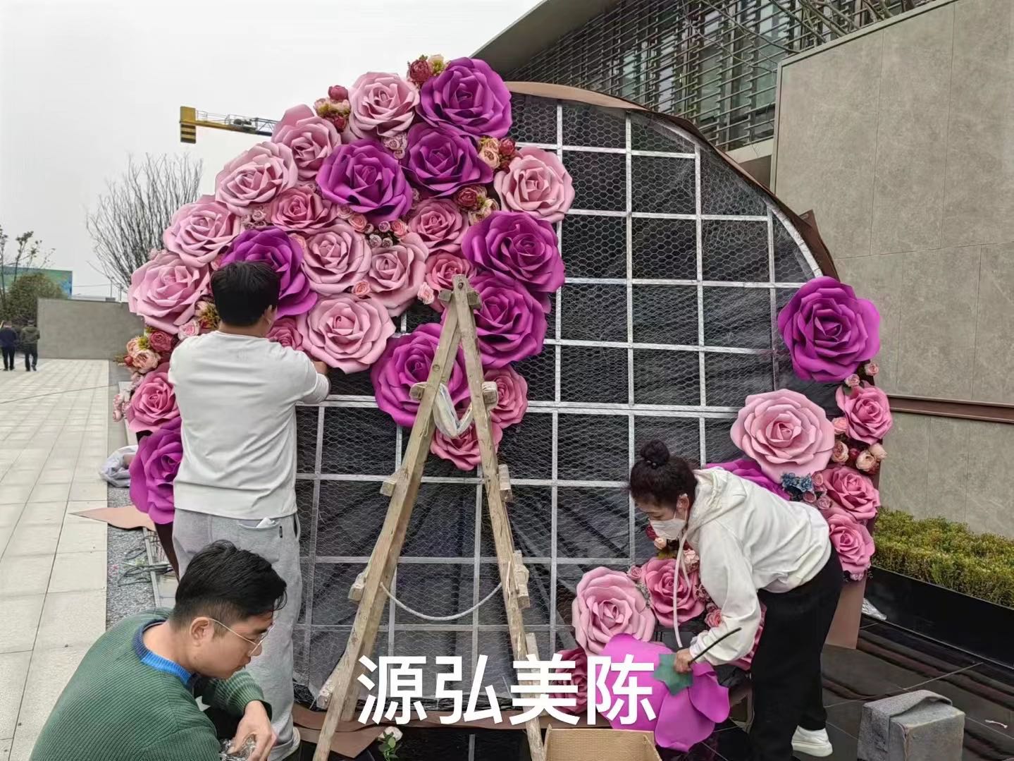 巨型美陈花束