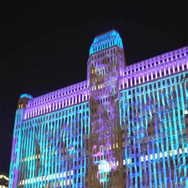 楼体投影秀 房地产楼体投影出租