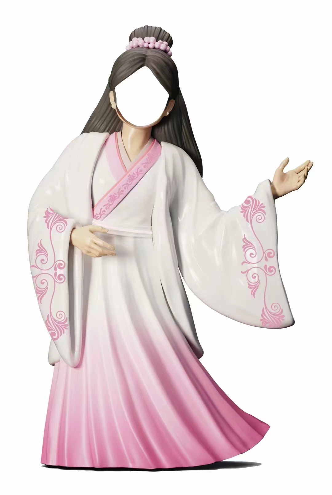 国风拍照雕塑