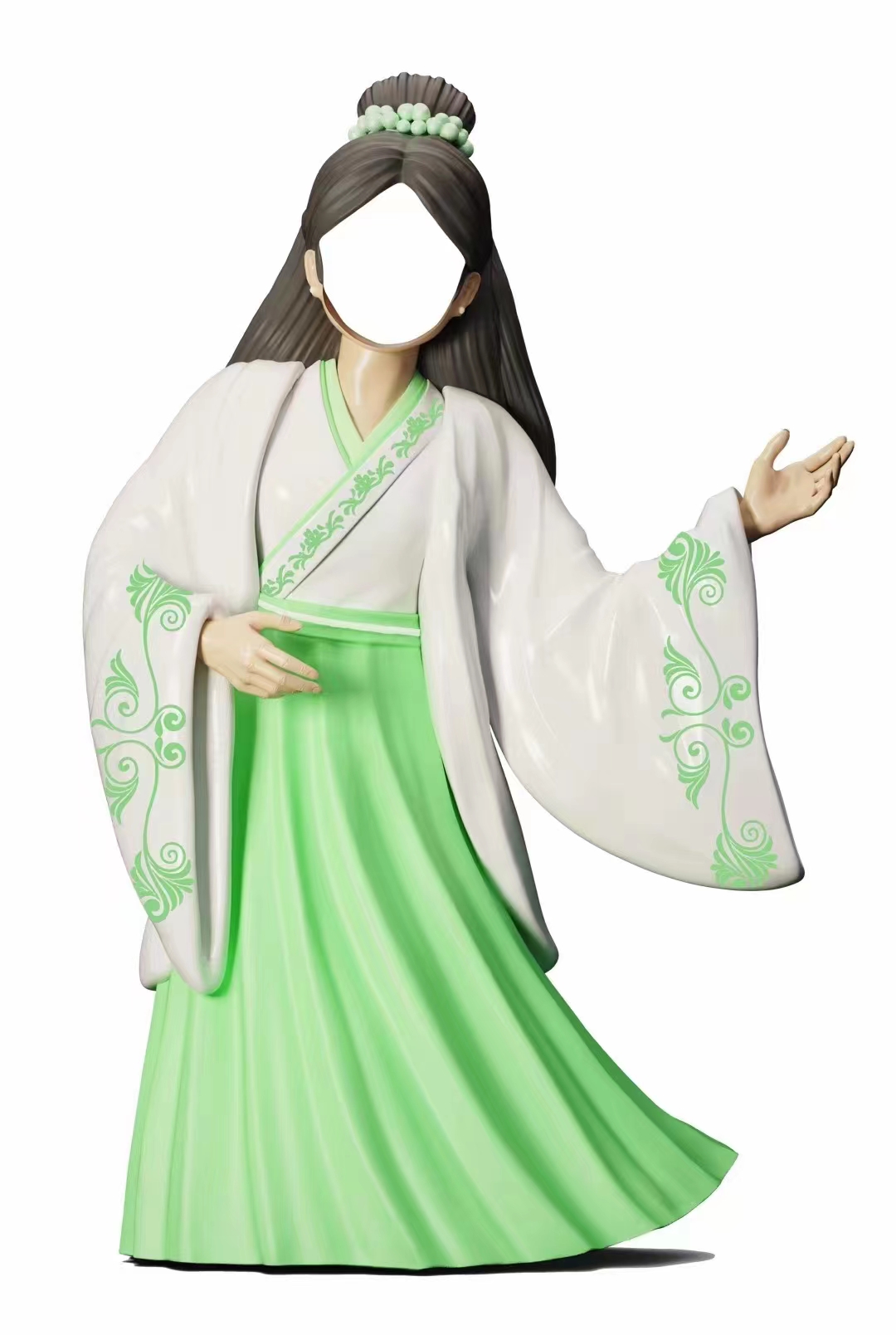 国风拍照雕塑