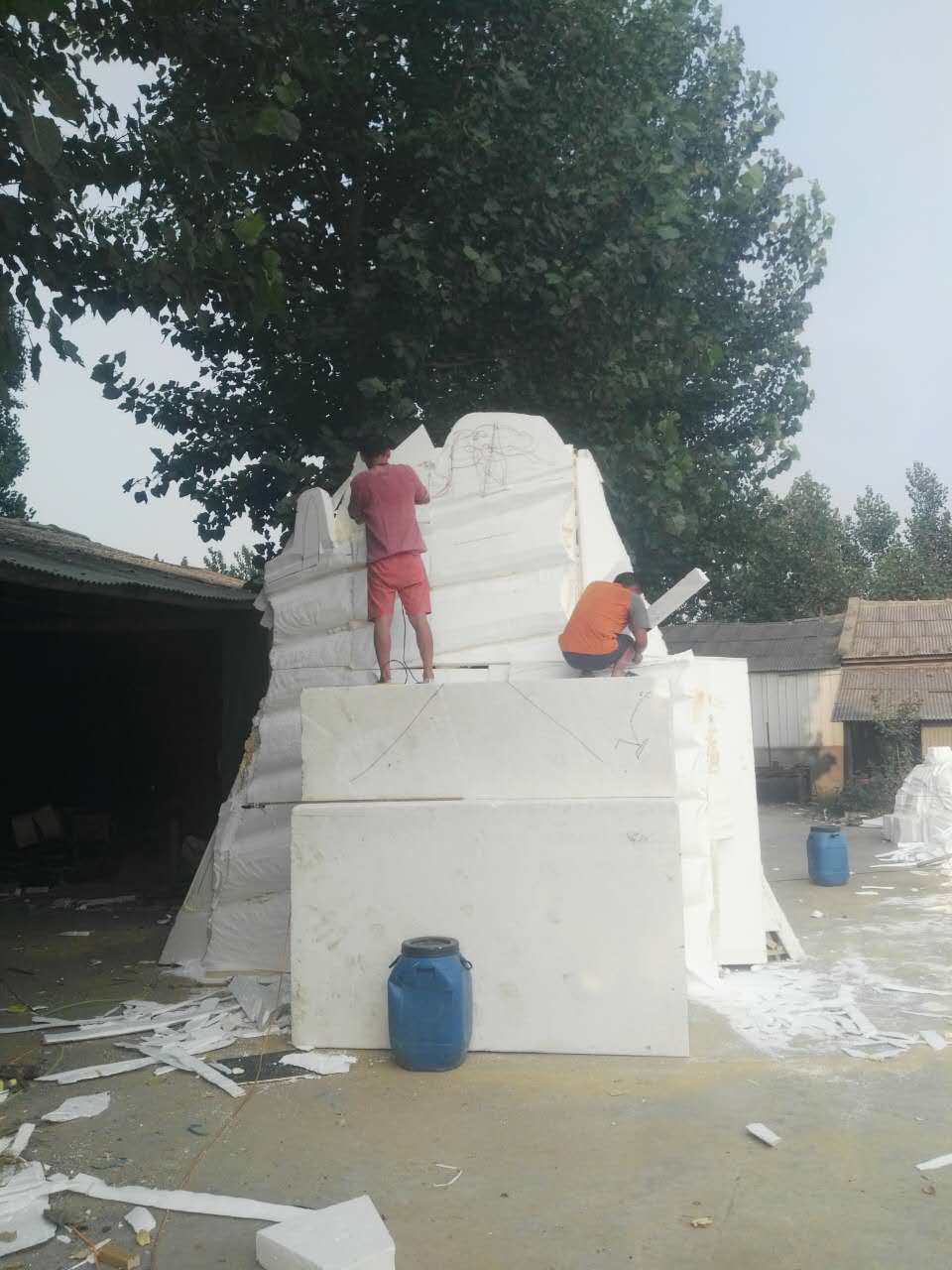 泡沫雕塑道具制作