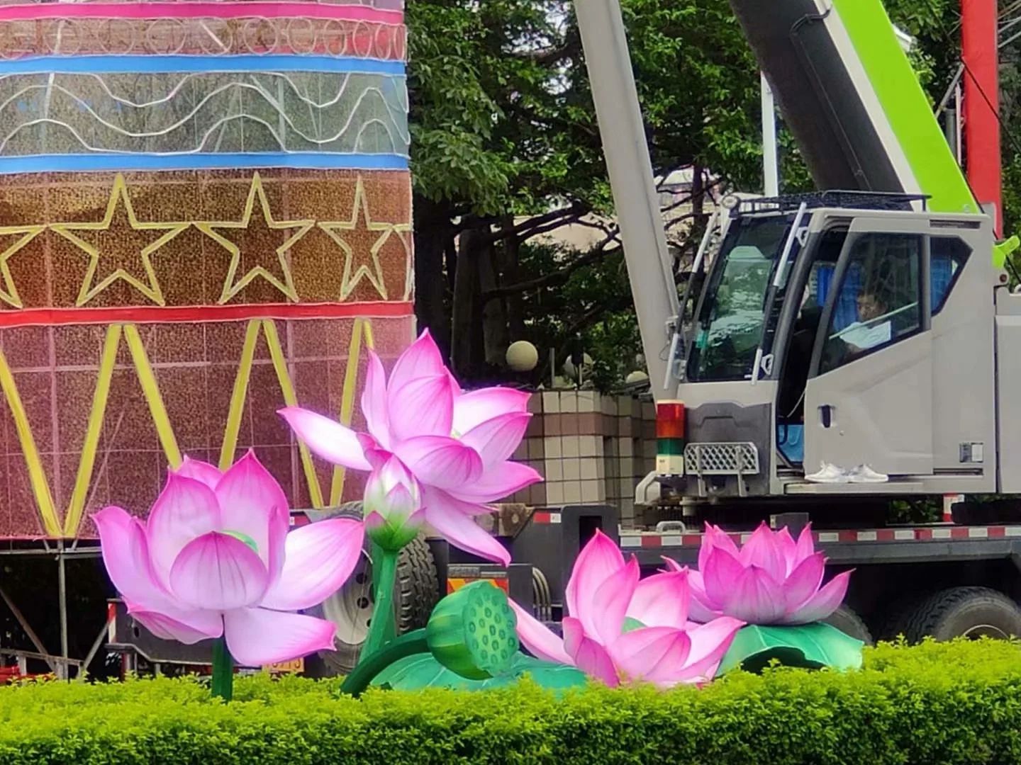 街道街区彩灯亮化