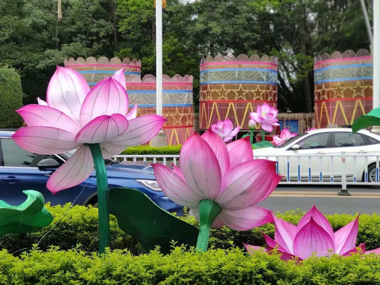 街道街区彩灯亮化