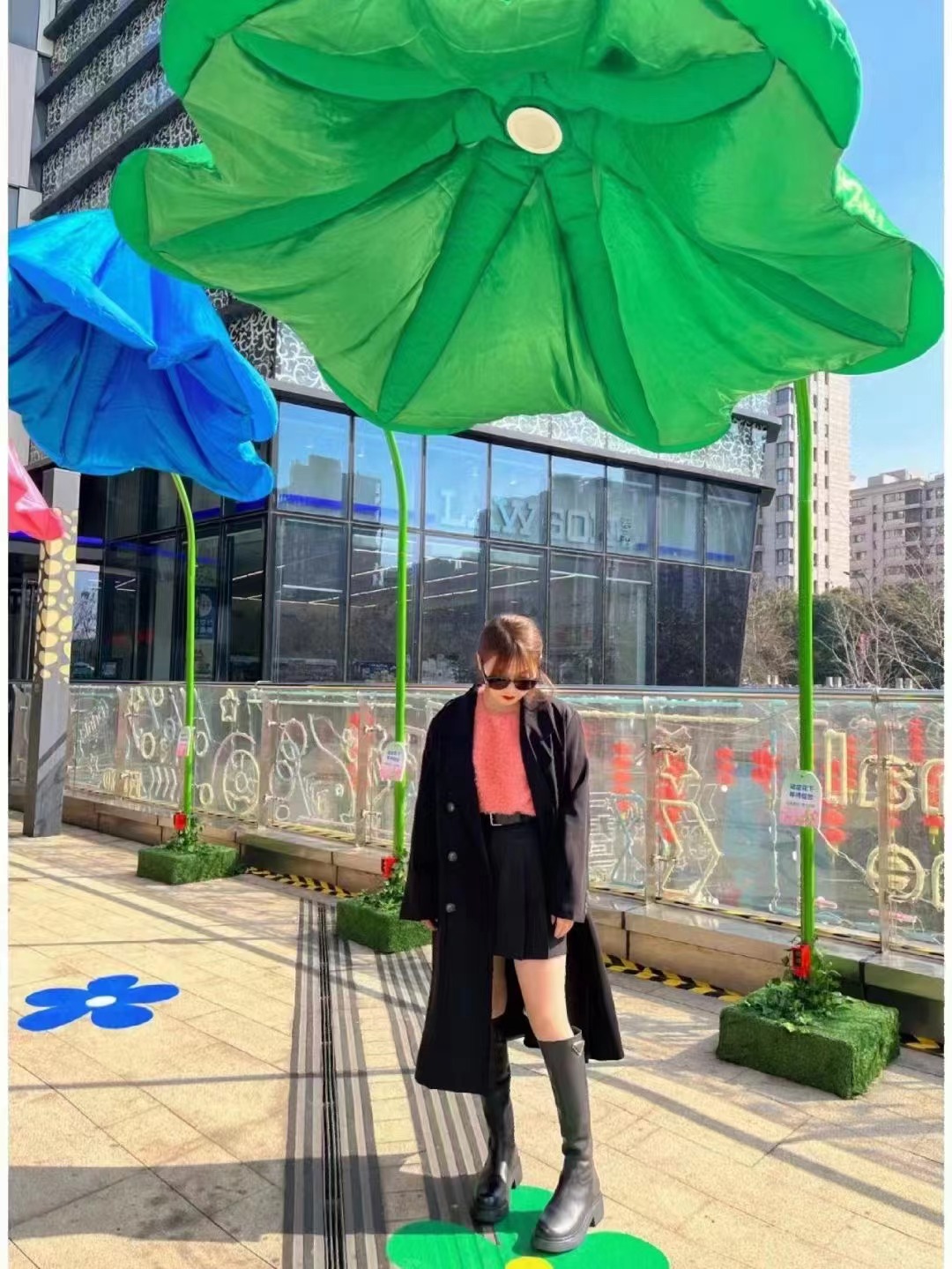 气模人体感应花喇叭花牵牛花机械花厂家直销批量生产