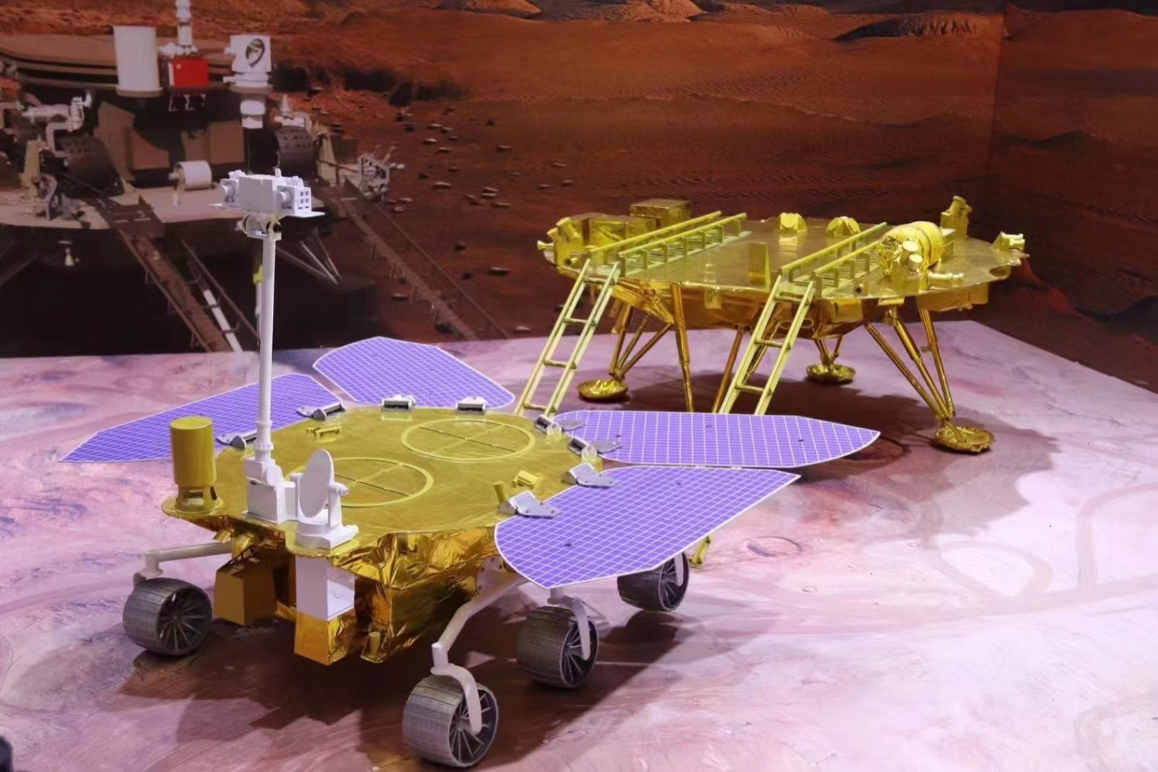 航空航天展模型火星车空间站天宫一号铁艺模型出租赁出售