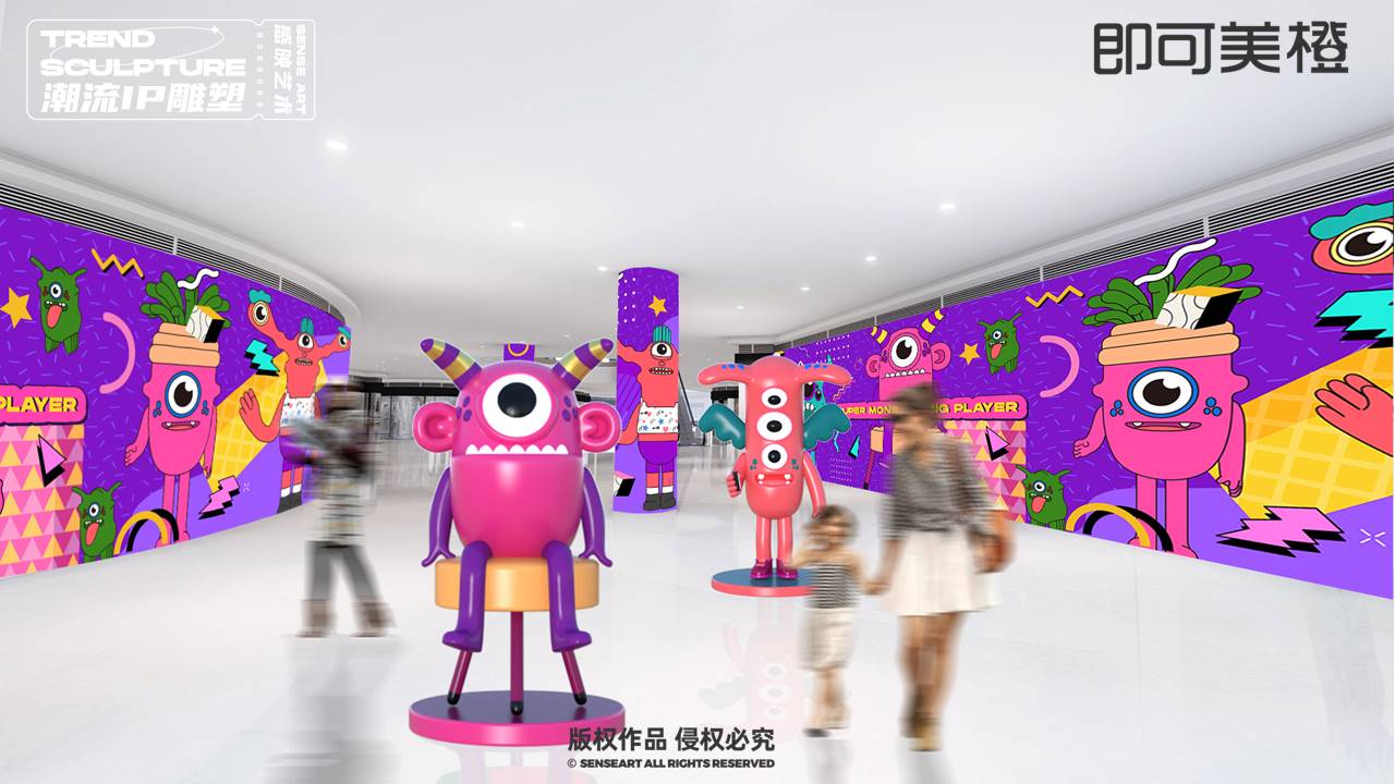 【超能怪兽大玩家】潮流IP雕塑