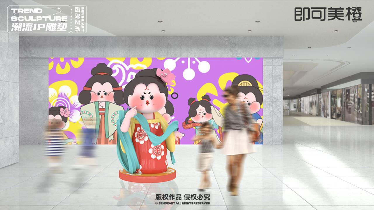 【唐潮仕女图鉴】潮流IP雕塑
