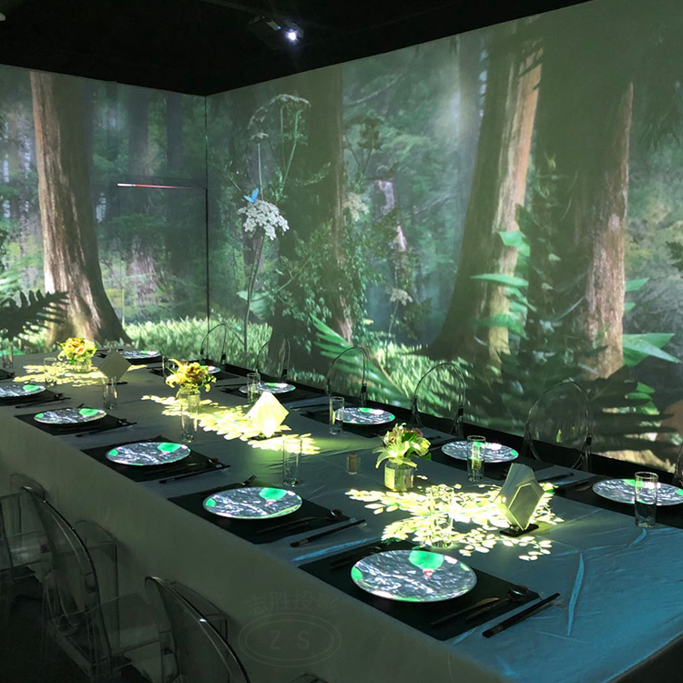 3D全息投影餐厅 沉浸式体验投影  不一样的用餐体验
