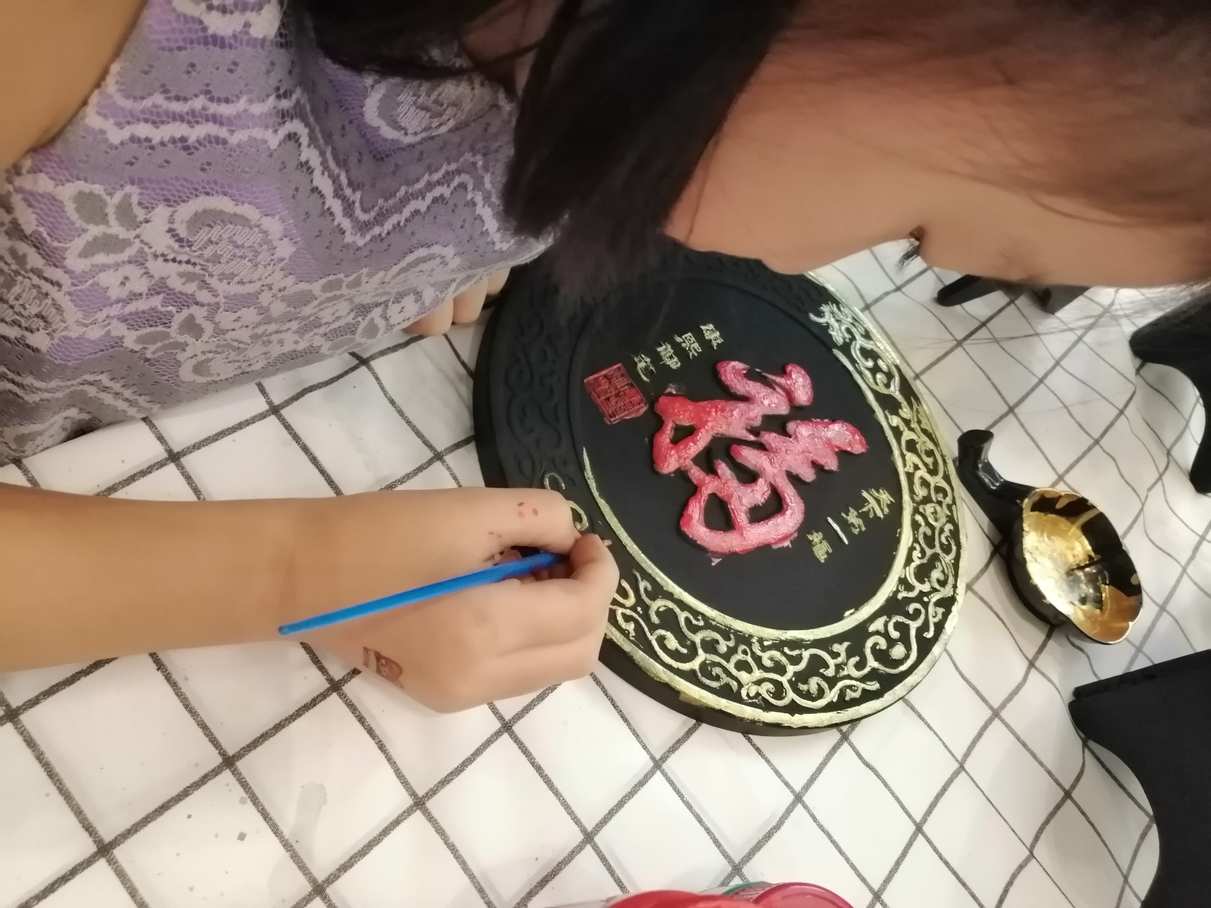 炭雕彩绘