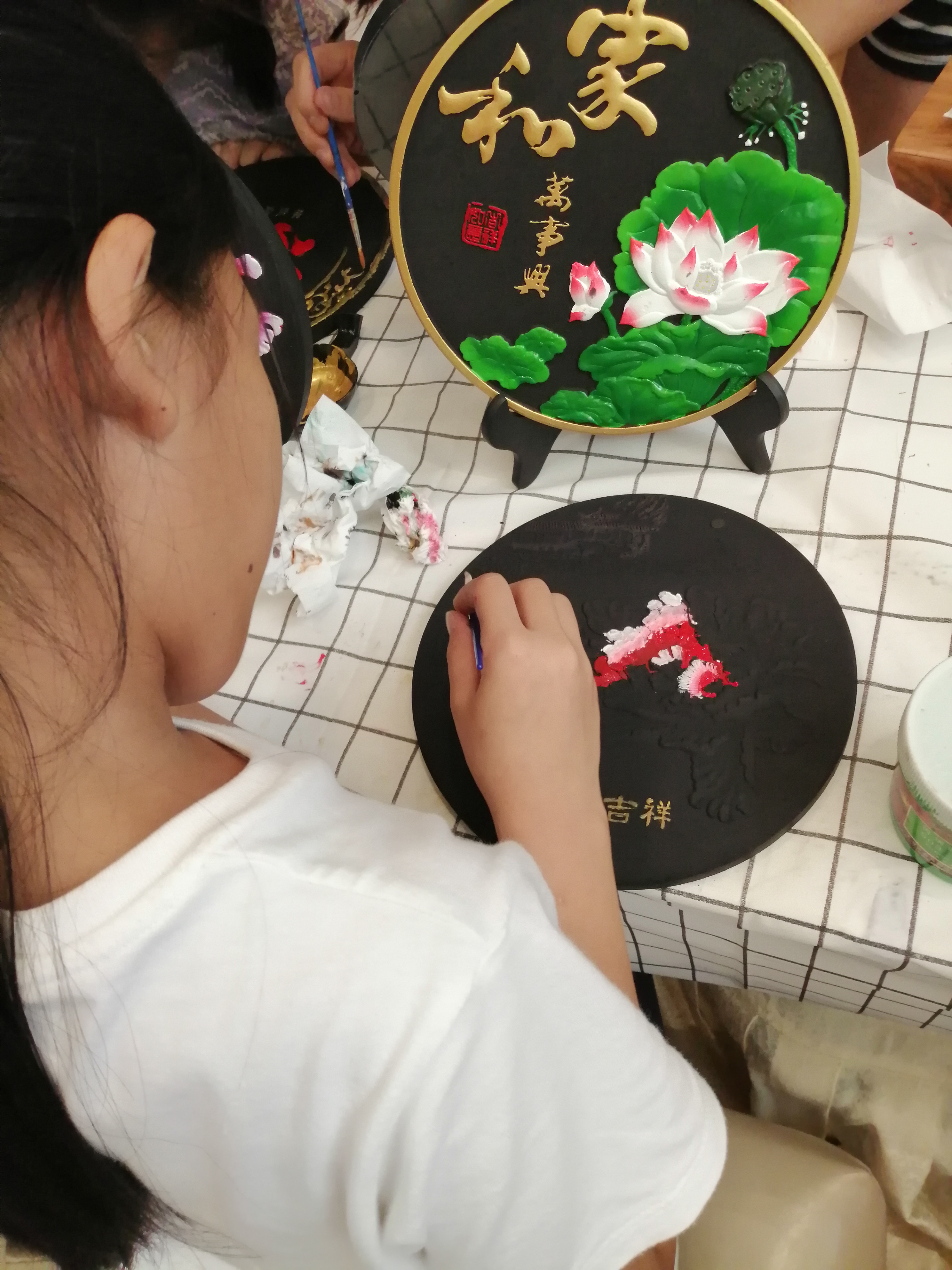 炭雕彩绘