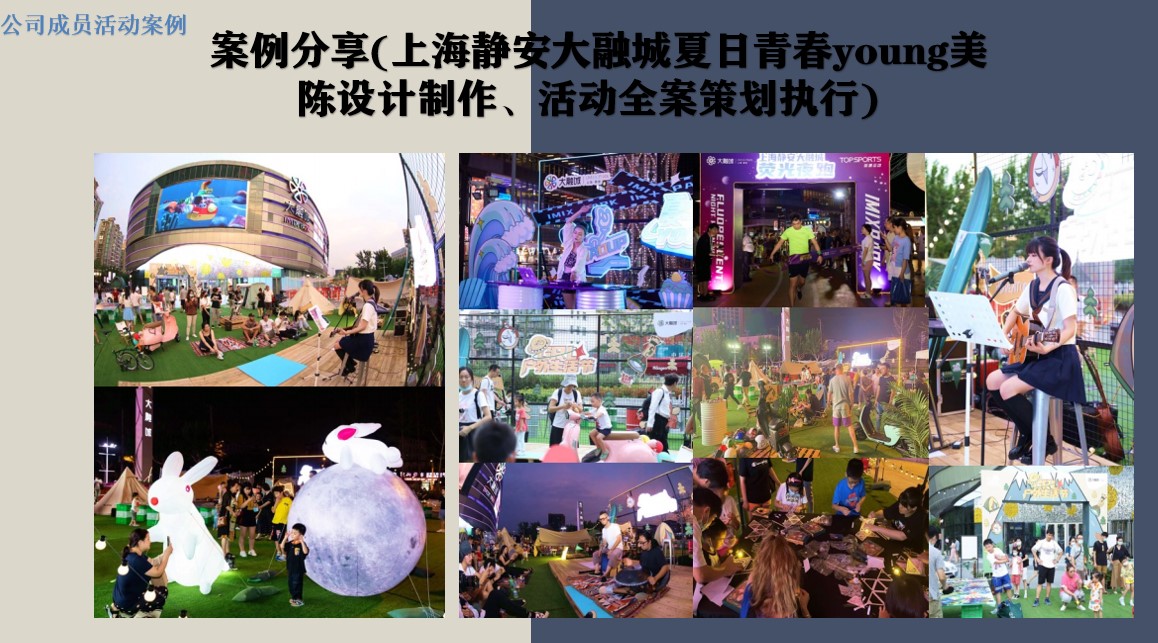 各类活动策划执行 包括 商业地产日常活动 品牌公关活动 门店