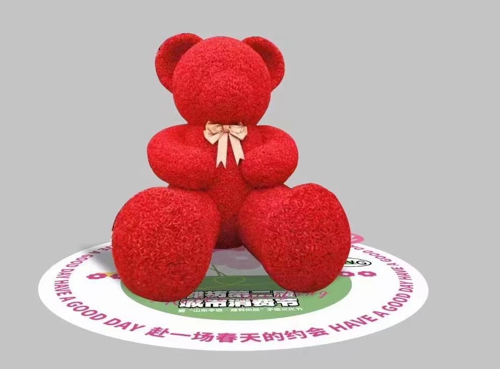 绢花玫瑰网红熊 