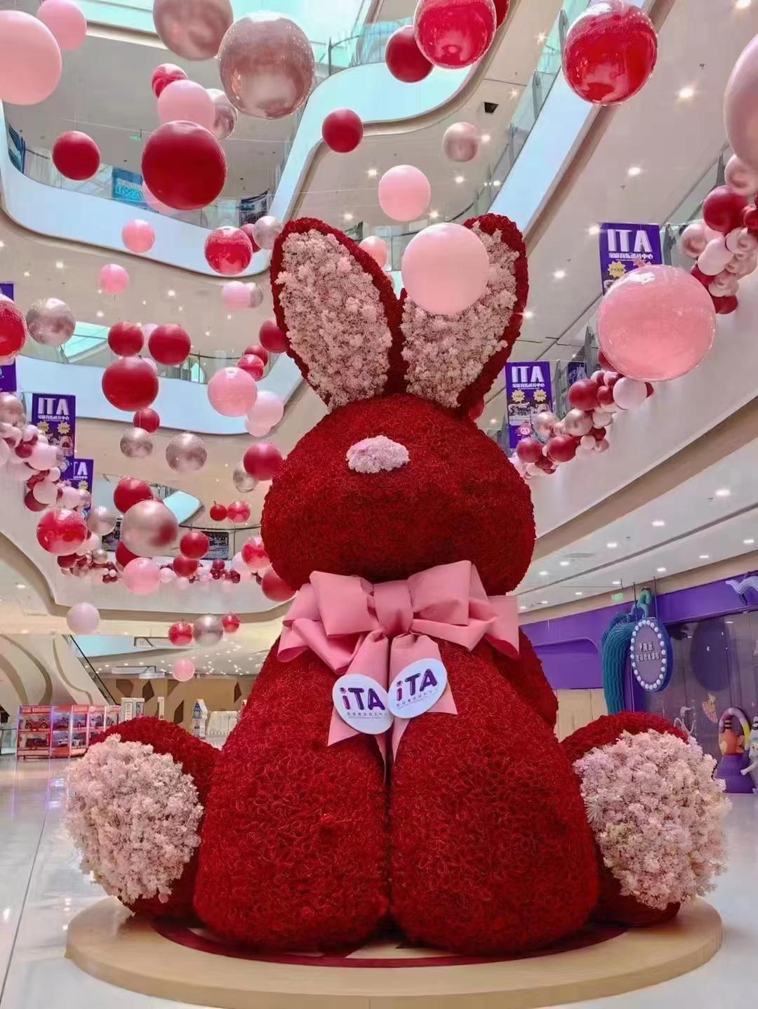 绢花玫瑰网红熊 