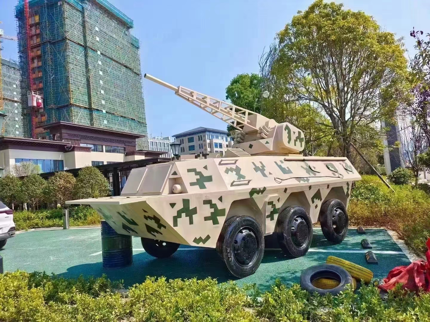 军事模型展 仿真战机坦克