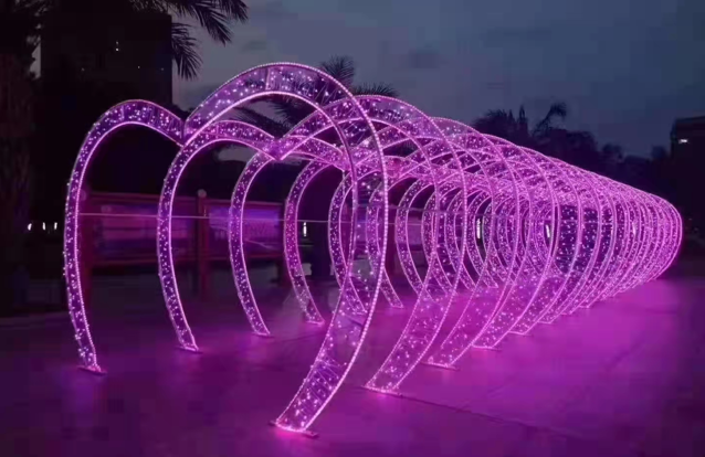 灯光节 静态灯光长廊隧道