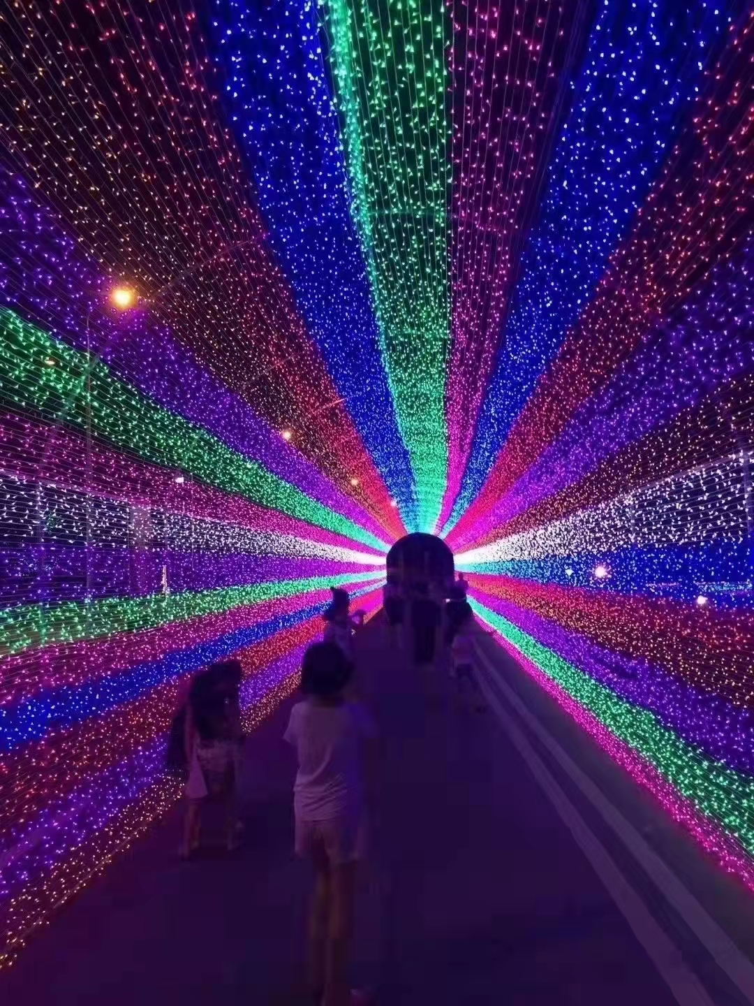 灯光节 静态灯光长廊隧道