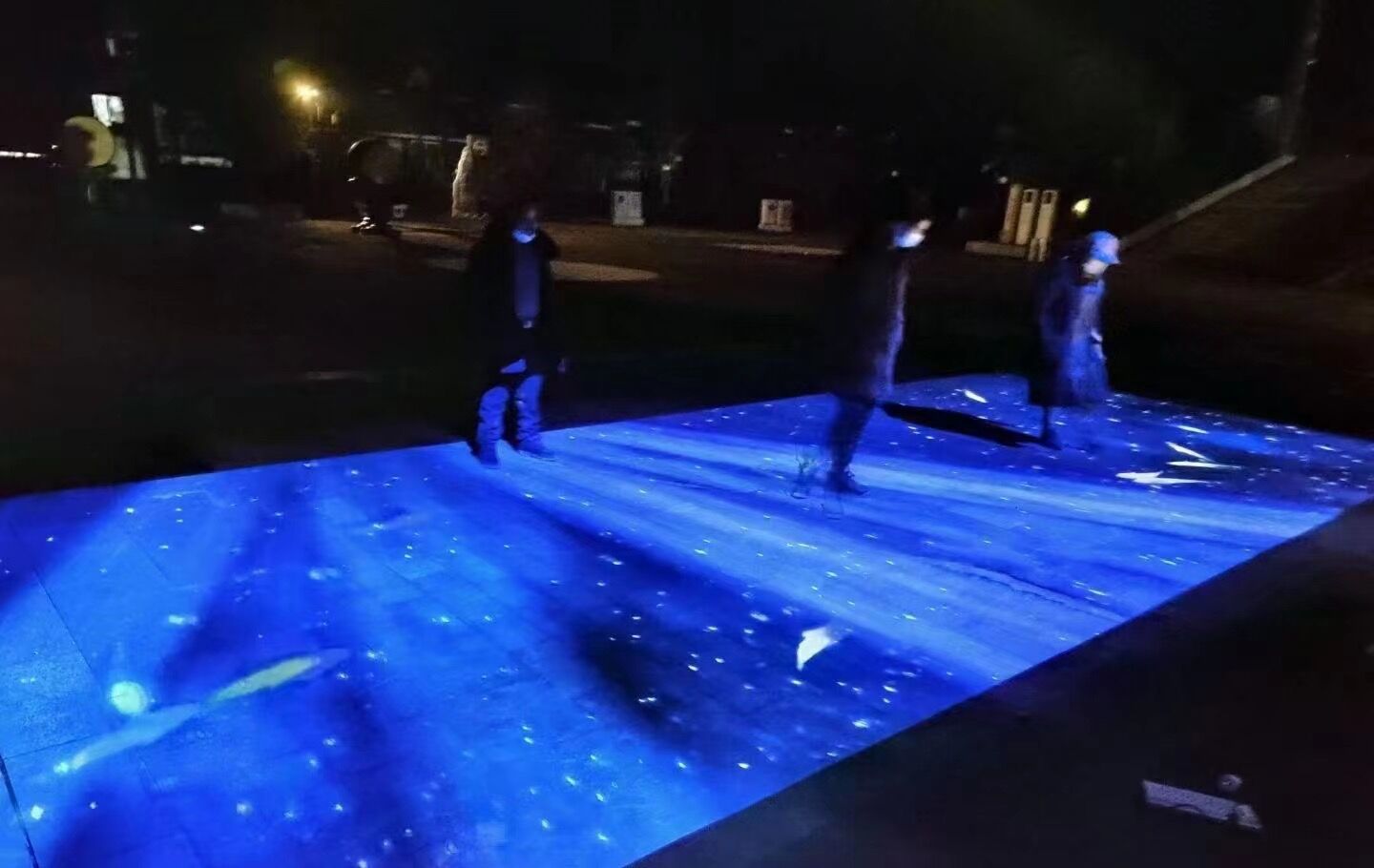 互动投影星空互动素材