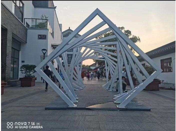 文旅夜游灯光亮化几何隧道 编程隧道