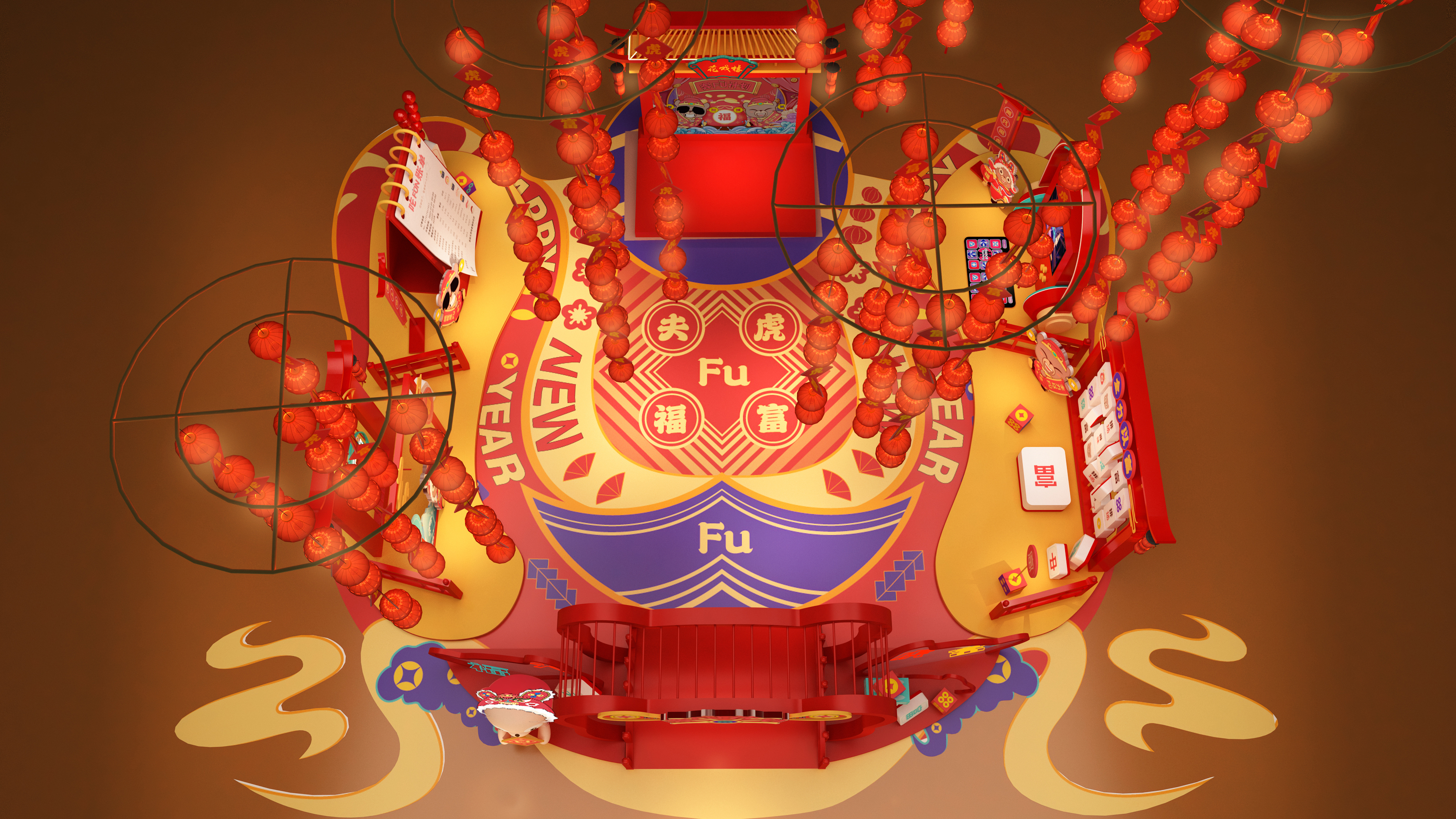 商业街设计，商场美陈设计