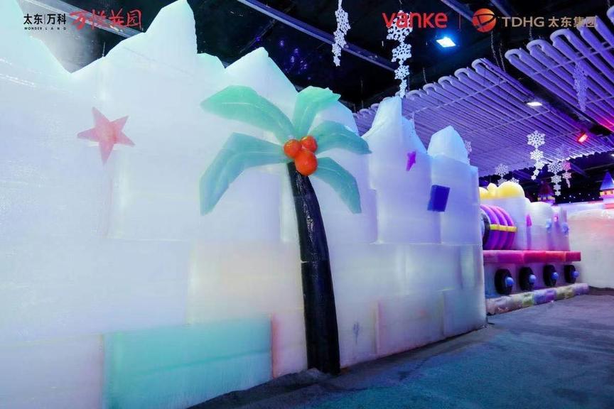 夏季暑期系列冰雕展冰雪世界夏季冰雕冻西瓜造型可以定制