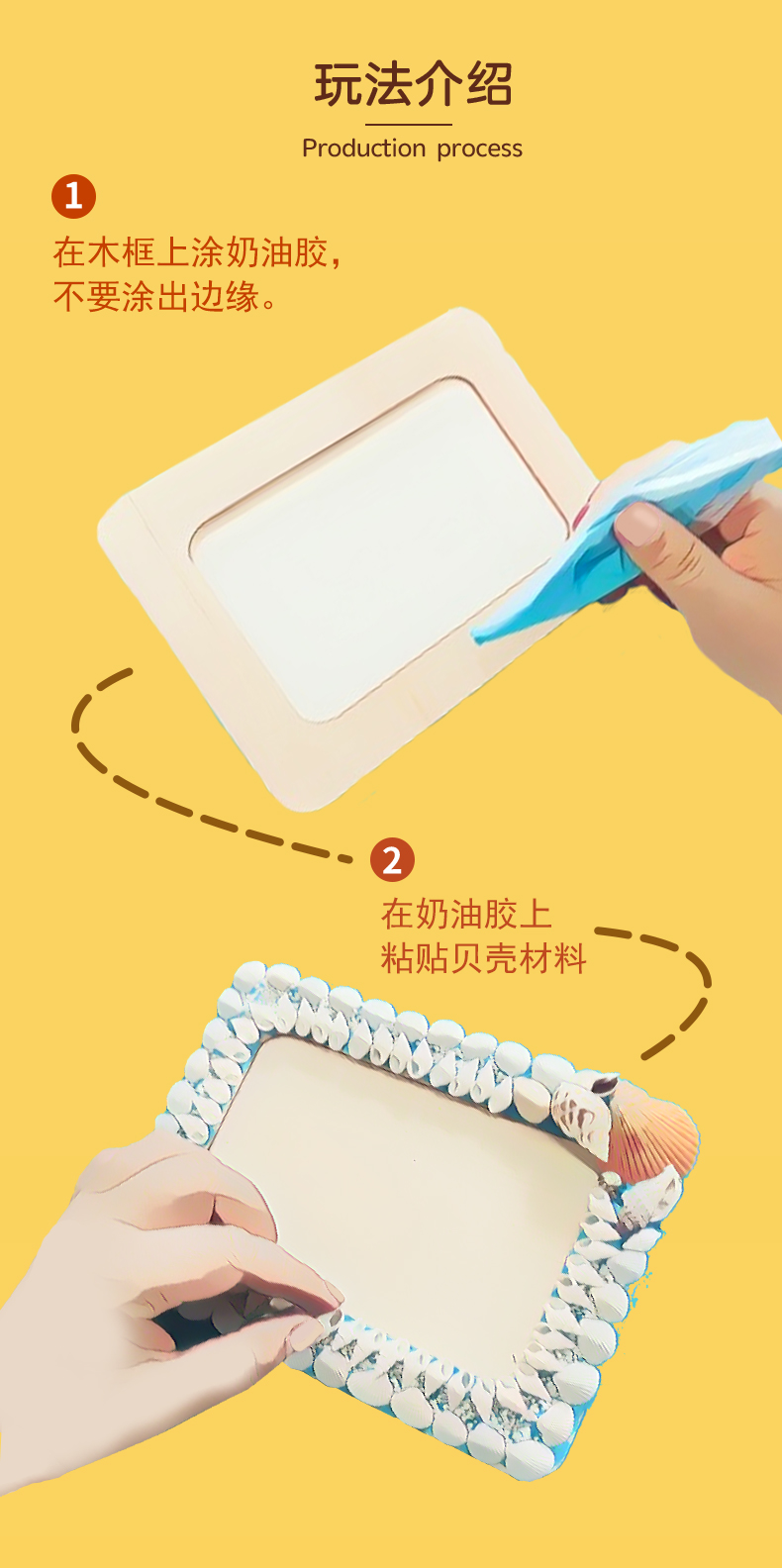贝壳相框低成本材料包